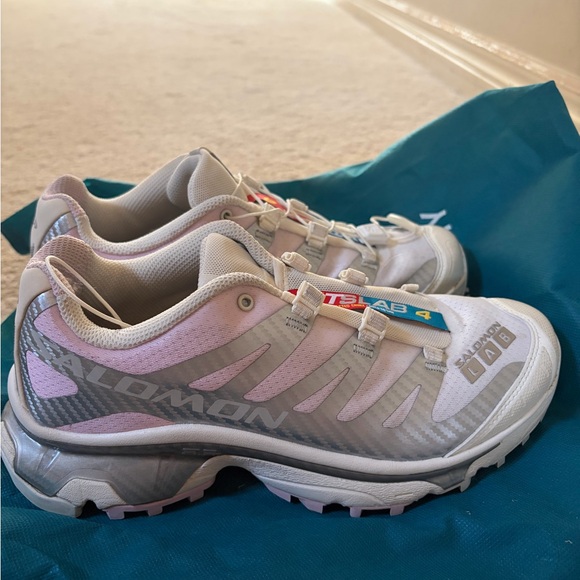 Salomon XT-4 OG Women's Shoes - Cream and Pink - Picture 5 of 7